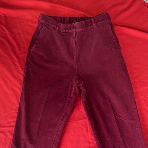Women’s LLBean Burgundy Corduroy Pants